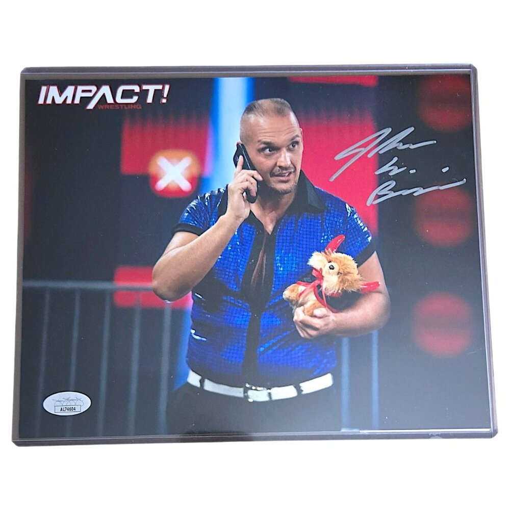 John E. Bravo Autographed TNA Impact Wrestling 8x10 Photograph, COA Included